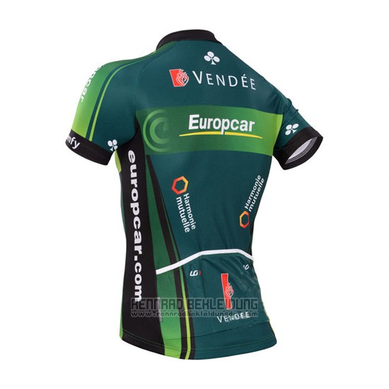 2014 Fahrradbekleidung Europcar Grun Trikot Kurzarm und Tragerhose - zum Schließen ins Bild klicken